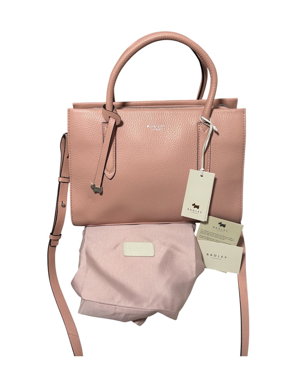 Radley London Leather Arlington Court Zip Top Multiway Satchel - Picture 15 of 15